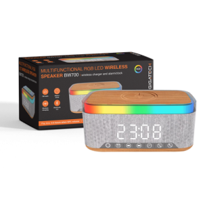 Zvucnik BW700 RGB Wireless punjac / alarm / sat - SIVA