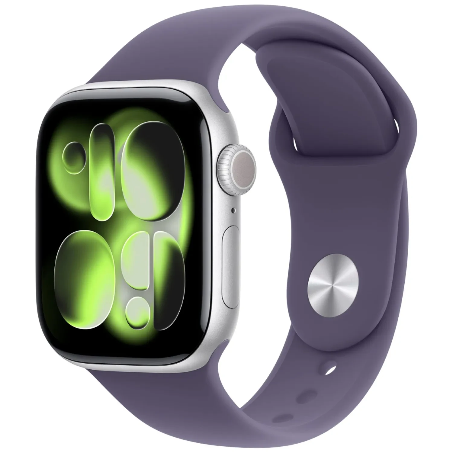 watch 11 46mm silver aluminium Apple Watch 11 GPS 46mm Silver Aluminium Case with Purple Fog Sport | M/L | NOVO - Image 1
