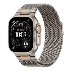 Apple Watch Ultra 3 GPS+Cellular 49mm | Natural Titanium Case with Natural Titanium Milanese Loop Medium | 1605 | NOVO